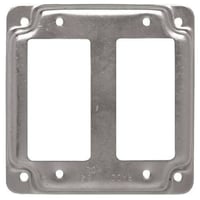 RACO® 809C Square Exposed Work Cover, 4.19 in L x 4.19 in W x 1/2 in D, Steel