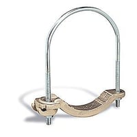 Blackburn® E-Z Ground® 3902 Non-Insulated Water Pipe Grounding Clamp, 4 to 4/0 AWG Conductor, Bronze