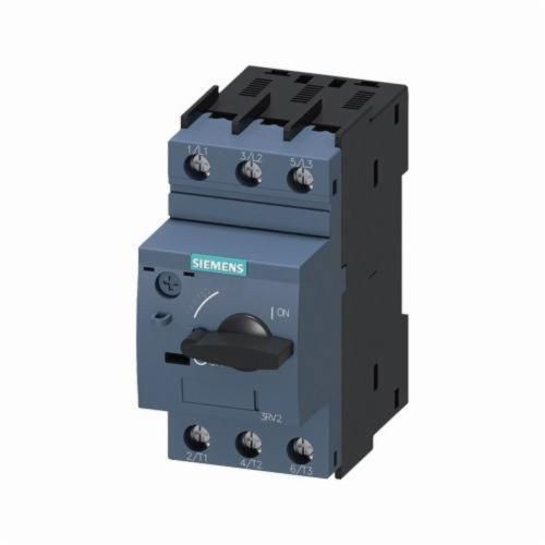 3RV20111EA10Siemens SIRIUS 3RV20111HA10 Type 3RV2 Motor Protection Circuit Breaker, 690 VAC, 5.5 to 8 A, 4 kA Interrupt, 3 Poles, Thermal/Magnetic Trip