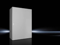 1281000Rittal 1281000 AX Series Compact Enclosure With (2) Gland Plate, 800 mm W x 400 mm D x 1200 mm H, NEMA 4, Carbon Steel