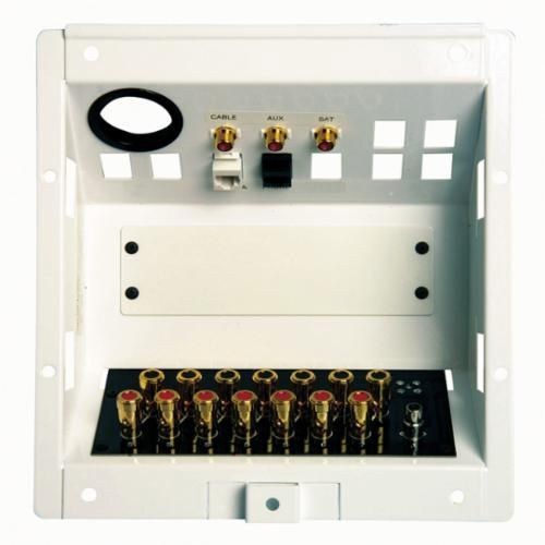 On-Q® HT1000 Pre-Configured Wallbox Home Entertainment Connection Center, F-RCA Connection