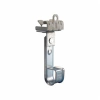 CAT1224nVent ERICO CAT1224 Swivel J-Hook With Hammer-On Flange Clip, 3/4 in, 48 lb Load, Flange Mount, Spring Steel