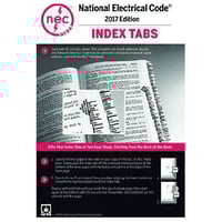 2017TABSNFPA 2017TABS NEC National Electric Code Self-Adhesive Index Tabs, 2017, English