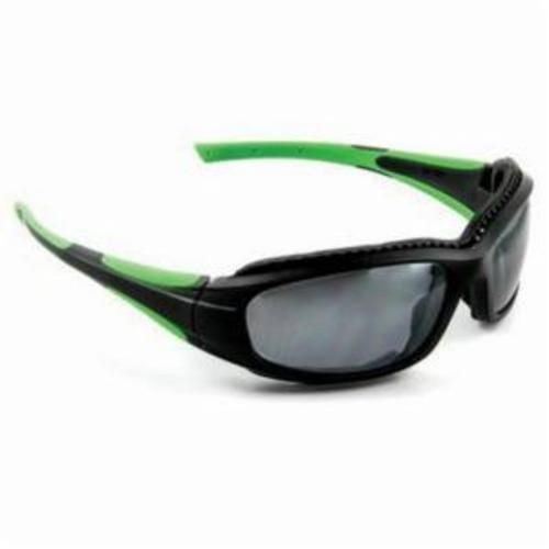 078371-658963M™ 078371-65896 Lightweight Safety Sunwear Glasses, One Size Fits Most, Full Framed Black/Green Frame, Anti-Scratch