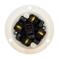 HBL2825STWiring Device-Kellems HBL2525ST HBL Flanged Inlet Locking Devices, 277 to 480 VAC, 20 A, 4 Poles, 5 Wires, White