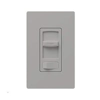 Lutron CTCL-153PH-GR Combination Switch - Decorative, 120 V, 60 Hz, 1 Poles