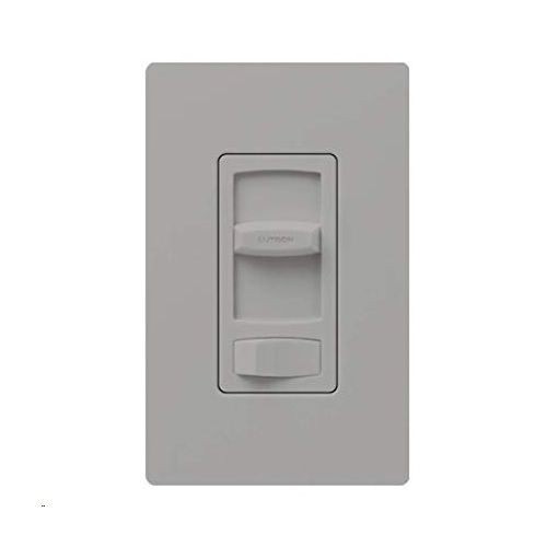 Lutron CTCL-153PH-GR Combination Switch - Decorative, 120 V, 60 Hz, 1 Poles