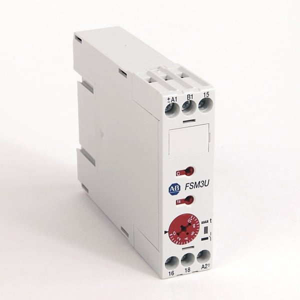 700-FSM3UU23-EXAllen-Bradley 700-FSM3UU23-EX 700-FS General Purpose High Performance Timing Relay, Multi-Function (Modes: A, B, C, D, E, F, I, and L) Multi-Range, 0.05 seconds to 60 hours, 1 N.O. (Changeover - SPDT), 24-48V DC / 24-240V 50/60Hz