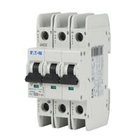 FAZ-D20/3-NAEATON FAZ-D20/3-NA Current Limiting Miniature Circuit Breaker, 277/480 VAC, 20 A, 10 to 14 kA Interrupt, 3 Poles, 10 to 20X/D-Curve Thermal Magnetic Trip