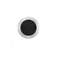 Wiremold® RC7ATCAL RC Series Multi-Service Poke-Through Assembled Unit, 3 in Hole, 2 Gangs, 7 in Cover, 24.5 cu-in Capacity, Steel