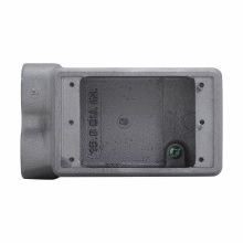 FDD2EATON Crouse-Hinds Condulet® FDD2 Type FDD 1-Entry Deep Conduit Device Box, Feraloy® Iron Alloy, 1 Gang, 2-3/4 in W x 2-11/16 in D x 5-5/32 in H