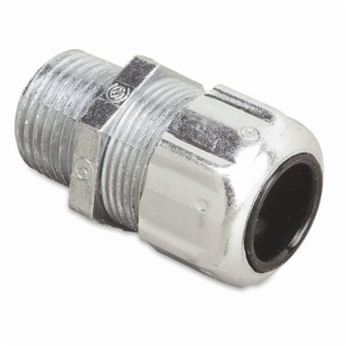 2942T&B® 2930 Ranger® Liquidtight Strain Relief Cord Connector, 3/4 in Trade, 1/8 to 3/8 in Cable Openings, Steel, Zinc Plated