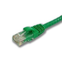 576-120-025Quiktron® 576-120-025 Booted Patch Cord, Stranded, 24 AWG, RJ45, Copper, PVC, Cat6, 25 ft, Green