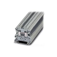 XBUT10Cutler-Hammer XBUT10 XB Series Standard Feed-Thru Terminal Block, 600 VAC, 65 A, 20 to 6 AWG Wire, DIN Rail Mount