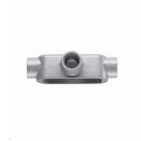 T49Crouse-Hinds Condulet® T49 Type T Conduit Outlet Body, 1-1/4 in Hub, Mark 9 Form, 25 cu-in Capacity, Copper-Free Aluminum, Natural