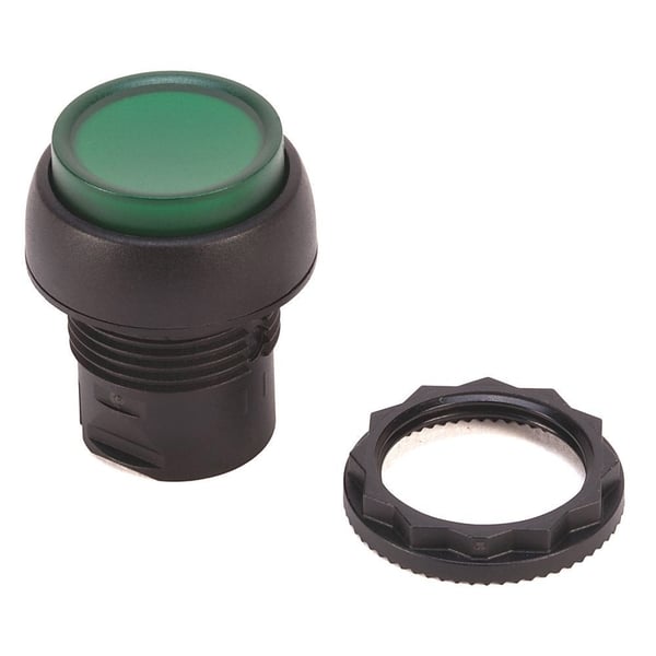 Allen-Bradley 800FM-LE4 800F PB, 22mm Momentary Push Button, Illuminated Extended, Red, Metal