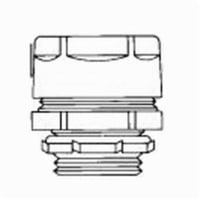 4Q-300TO-Z/Gedney 4Q-350T Concretetight Liquid Tight Oiltight Raintight Conduit Connector With Insulated Throat, 3-1/2 in Trade, Straight, Malleable Iron, Zinc Electroplated