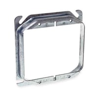 RACO 769 Square Cover, 4 in, 2 Devices, 5/8 in Raised, Mud Ring