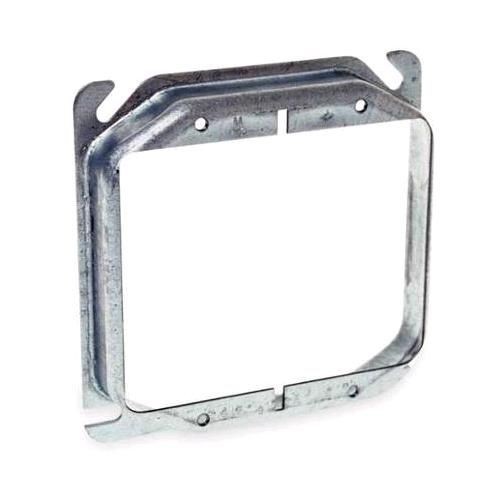 RACO 769 Square Cover, 4 in, 2 Devices, 5/8 in Raised, Mud Ring