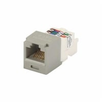 CJ688TPIGPanduit® PanNet® TX6™ Plus CJ688TPIG 1-Slot 8-Position 8-Wire Universal TP Style Unshielded Jack Module, Cat 6 RJ45/Mini-Com® Module, Surface Mount, 1 Port, ABS/Polycarbonate, International Gray