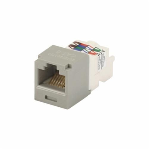 CJ688TPIGPanduit® PanNet® TX6™ Plus CJ688TPIG 1-Slot 8-Position 8-Wire Universal TP Style Unshielded Jack Module, Cat 6 RJ45/Mini-Com® Module, Surface Mount, 1 Port, ABS/Polycarbonate, International Gray