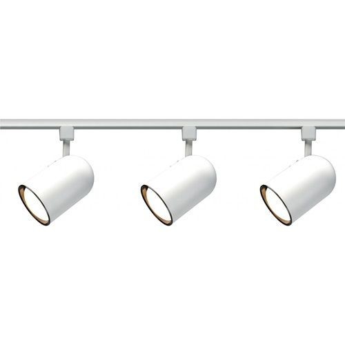 SATCO® TK322 Transitional Track Lighting Kit, R30 Incandescent Lamp, 75 W Fixture, 120 VAC, Bullet Cylinder Head, 9-1/2 in Maximum Extension