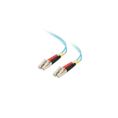 Quiktron® 852-LL2-006 Value Duplex Laser Optimized Multi-Mode Fiber Jumper Cable, 52 Fiber, 50 um Core, 2 m L, Aqua