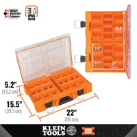 54806MBKlein® 54806MB Full Width Tall Component Box, 5.2 in H x 15.5 in W
