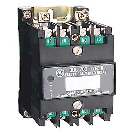 Allen-Bradley 700DC-R800Z24 Sealed Sw DC Coil Indus Relay, 8 Normally Open Contacts, 24V DC, No Enclosure Necessary, Sealed Switch Relay, Electrically Held Relay, NoManual Actuator, 24V DC