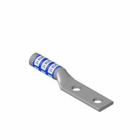 Color-Keyed® 602680628 2-Hole Compression Connector Lug, 400 kcmil Aluminum/Copper/Compact Conductor, Die Code: 94H, 3/8 in Stud, Aluminum