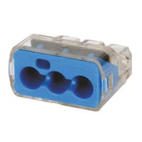 IDEAL 30-1033 Push-In Connector, 3-Port, 12-20 AWG, Orange, Box Of 100 By Ideal Industries