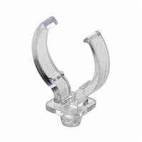 23452-VLeviton® 23452-V Lamp Support Clip, For Use With Vertical Mount 2G11 Base Twin Tube Fluorescent Lampholder, 4-Pin Contact, Snap-In Mount, Polycarbonate, Clear