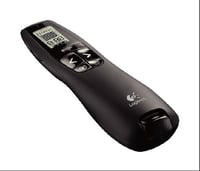 R800Logitech, Laser Pointer Remote Control, Device Remote Control, Black, LCD, 2 Batteries, AAA