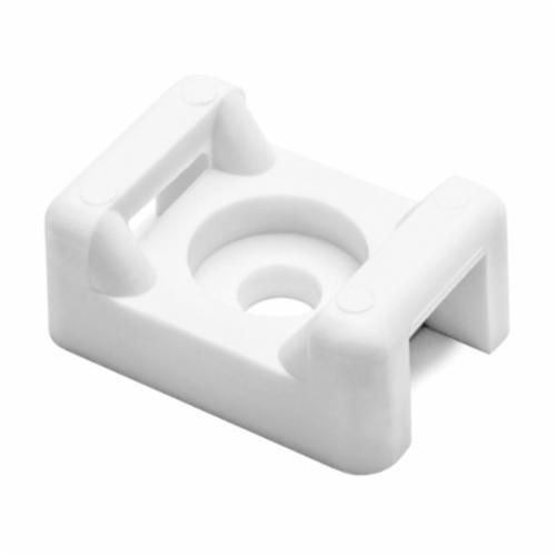 CTM210C2HellermannTyton CTM210C2 Cable Tie Mount, Rivet/Screw Mount, 0.31 in W Tie, PA66 Polyamide 6.6, White