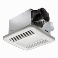 GBR80LEDBreez GBR80LED GreenBuilder Ventilation Ceiling Exhaust Fan With LED Light, 80 cfm, 4 in Dia Duct, 11 W, 120 VAC, 0.33 A, Domestic