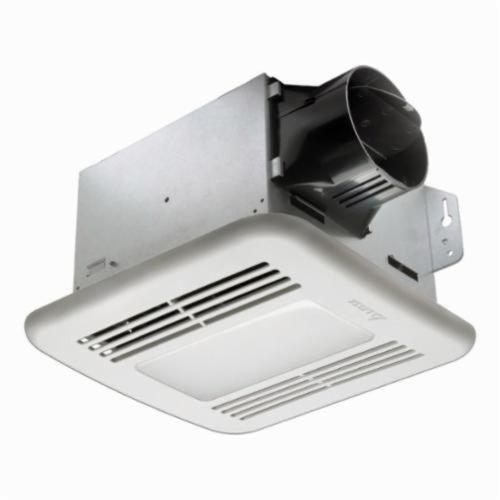 GBR80LEDBreez GBR80LED GreenBuilder Ventilation Ceiling Exhaust Fan With LED Light, 80 cfm, 4 in Dia Duct, 11 W, 120 VAC, 0.33 A, Domestic