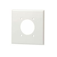 EATON Arrow Hart™ Eaton Wiring Devices PJ703B PJ Series Mid-Sized Power Outlet Wallplate, 2 Gangs, 4.87 in H x 4.94 in W, Polycarbonate/Thermoplastic, Brown