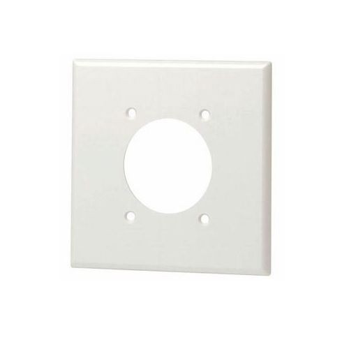 EATON Arrow Hart™ Eaton Wiring Devices PJ703B PJ Series Mid-Sized Power Outlet Wallplate, 2 Gangs, 4.87 in H x 4.94 in W, Polycarbonate/Thermoplastic, Brown