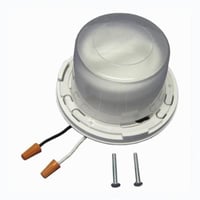LH-CFL1Allied Moulded LH-CFL1 Keyless Compact Fluorescent Luminaire With Lens, 13 W, Bi-Pin GU24 Twist Lock CFL Lamp, Round Shape, 900 Lumens