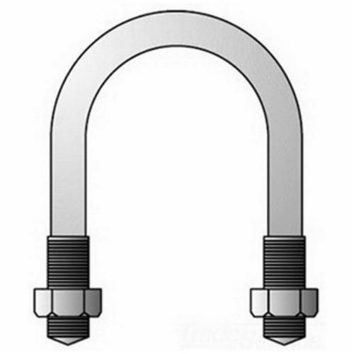U-250SGO-Z/Gedney U-50SG SU Series U-Bolt, 1/2 in Trade, 1/4-20 UNC, Steel