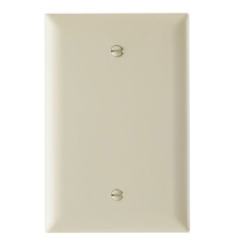 Pass & Seymour® TradeMaster® TPJ13-I Junior Jumbo Blank Wallplate, 1 Gang, 4.9 in, Thermoplastic, Ivory