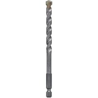 Dewalt DW5225 Hammer Drill Bit, 1/4 in Dia,  6 in L, Carbide Tip, Four Flute Design, Round Shank with 3 Flats