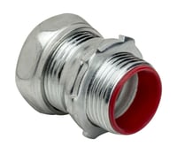 657SITopaz® 657SI Concrete Tight Conduit Connector With Steel Locknut, 2-1/2 in Trade, For Use With EMT Conduit, Steel, Zinc Plated