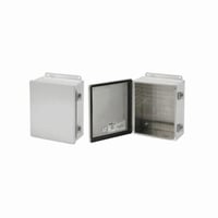 A606CHALnVent HOFFMAN A1008CHAL Junction Box With Clamp, 10 in L x 8 in W x 4 in D, NEMA 12 NEMA, Aluminum