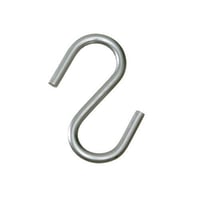 Arlington SH1 S-Hook, 0.106 to 1-1/4 in, 25 lb Capacity, Steel, Plated