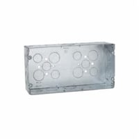 942RACO® 942 Gang Box, Steel, 90 cu-in Capacity, 3 Gangs, 24 Knockouts