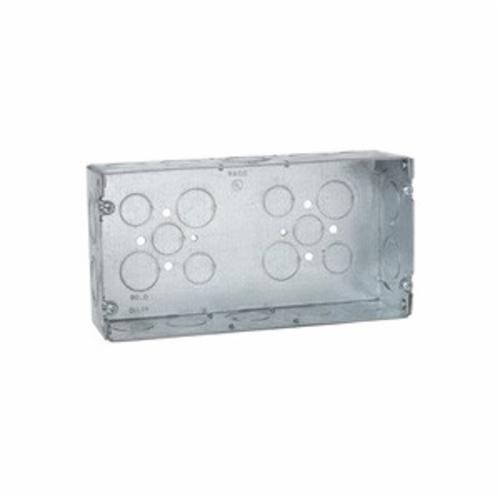 942RACO® 942 Gang Box, Steel, 90 cu-in Capacity, 3 Gangs, 24 Knockouts