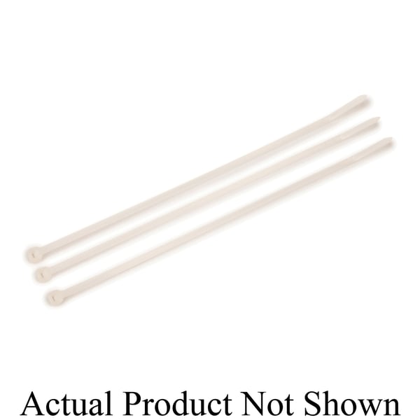 70104001053M™ 051128-59291 Standard Cable Tie, 8.9 in L x 0.142 in W x 0.05 in THK, Nylon 6/6, Beige/Black