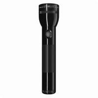 MAGLITE® S2D016-BLACK High Intensity Premium Flashlight, Incandescent Bulb, Aluminum Housing, 27 Lumens