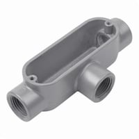 AT-9Red Dot® AT-10 Type T Conduit Body, 4 in Hub, 366 cu-in Capacity, Die Cast Aluminum
